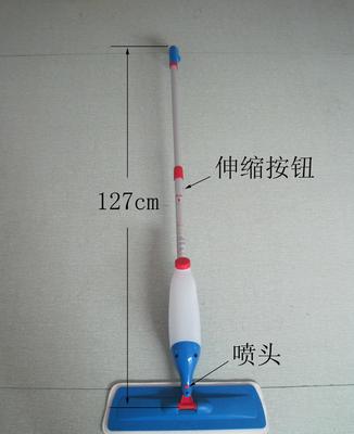 厂家直销喷水拖把 铝合金伸缩杆与360度旋转设计，日常清洁新选择